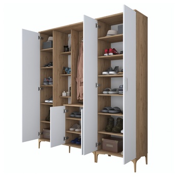 Predsieňová zostava ELA 9 orech/biela 5