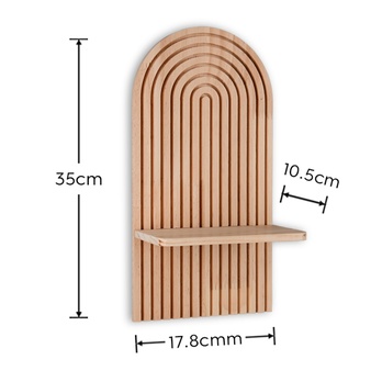 Nástenný regál ELEA drevo, set 3 ks 7