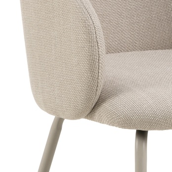 Jedálenská stolička ELEANOR béžová/sivá 6