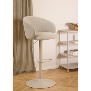 Barová stolička ELEANOR béžová/sivá 1