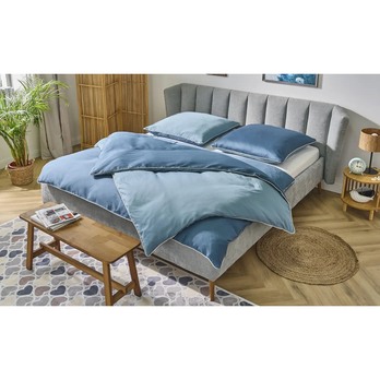 Posteľná bielizeň ELEGANT modrá/svetlomodrá, 80x80 a 135x200 cm 1