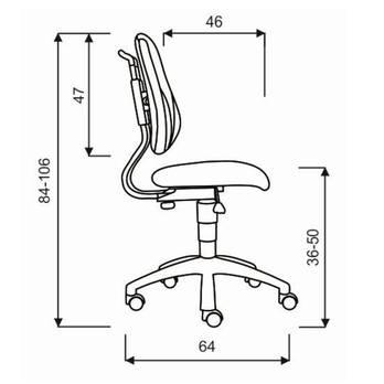Rastúca stolička ELEN oranžová/červená 4
