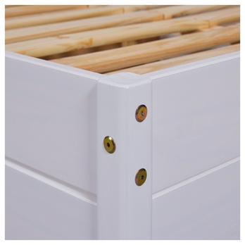 Posteľ s roštom ELIDE biela, 140x200 cm 5