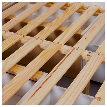 Posteľ s roštom ELIDE biela, 140x200 cm 8