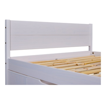 Posteľ s roštom ELIDE biela, 140x200 cm 9