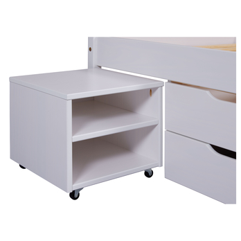 Posteľ s roštom ELIDE biela, 140x200 cm 11