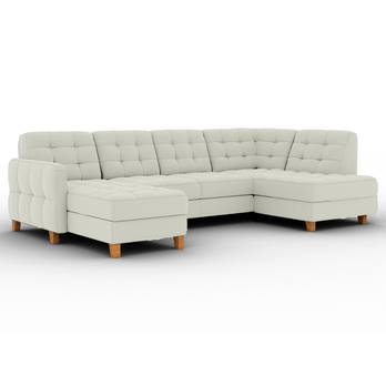 Sedacia súprava ELIO U pravá, biela 1