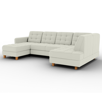 Sedacia súprava ELIO U pravá, biela 2