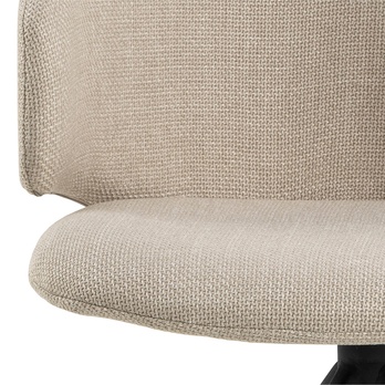 Jedálenská stolička ELLA béžová/matná čierna 3