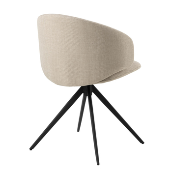 Jedálenská stolička ELLA béžová/matná čierna 7