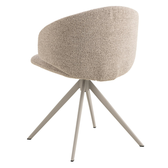 Jedálenská stolička ELLA béžová/sivá 4