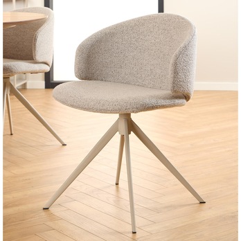 Jedálenská stolička ELLA béžová/sivá 7