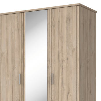 Šatníková skriňa ELMA dub bianco 3