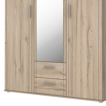 Šatníková skriňa ELMA dub bianco 4