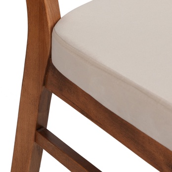 Jedálenská stolička ELMA béžová/orech, sada 2 ks 6