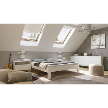 Posteľ ELODIE II buk olej biela, 160x200 cm 1