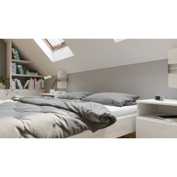 Posteľ ELODIE II buk olej biela, 160x200 cm 6