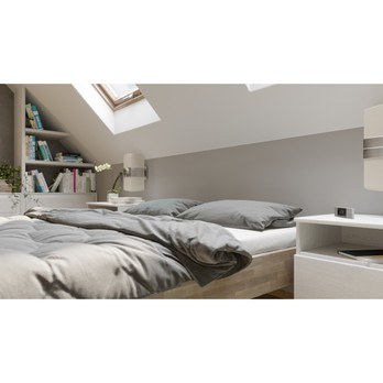 Posteľ ELODIE II buk olej sivá, 180x200 cm 6