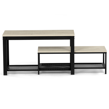 Lavica na topánky ELON čierna/dub sonoma 4