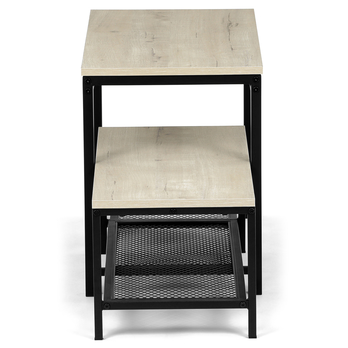 Lavica na topánky ELON čierna/dub sonoma 5