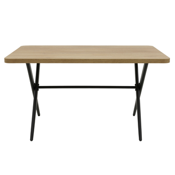 Jedálenský stôl ELORCA dub artisan/čierna 1