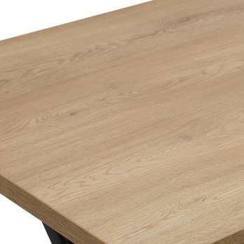 Jedálenský stôl ELORCA dub artisan/čierna 2