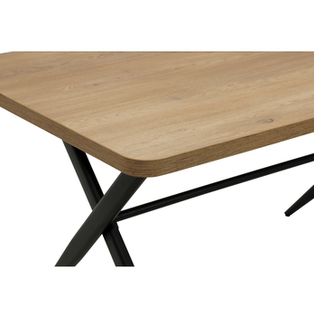 Jedálenský stôl ELORCA dub artisan/čierna 3