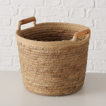 Úložný kôš ELOWEN 31x28 cm, banánový list 2