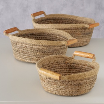 Úložný kôš ELOWEN 32x12 cm, banánový list 3