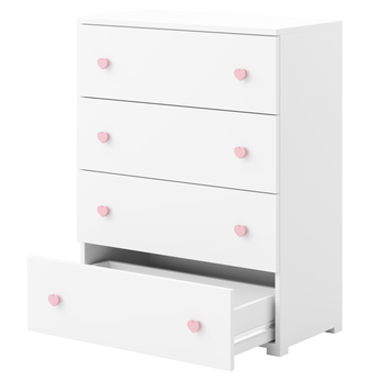 Komoda ELSA biela/ružová 2