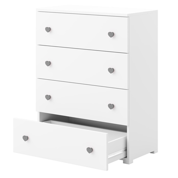 Komoda ELSA biela/sivá 2