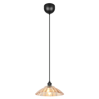 Závesné svietidlo ELUNA čierna/jantárová 1