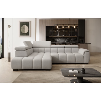 Sedacia súprava ELVAN L ľavá, svetlosivá 1