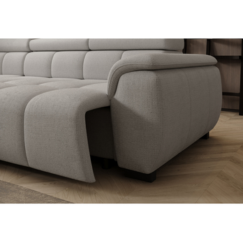 Sedacia súprava ELVAN L ľavá, svetlosivá 5