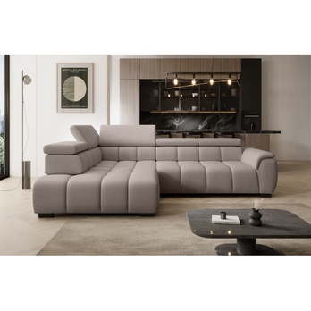 Sedacia súprava ELVAN L ľavá, sivohnedá 1