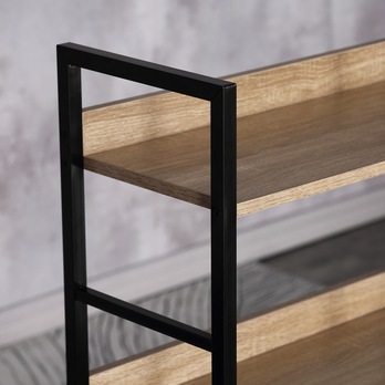 Regál ELVIN 2 dub/čierna 3