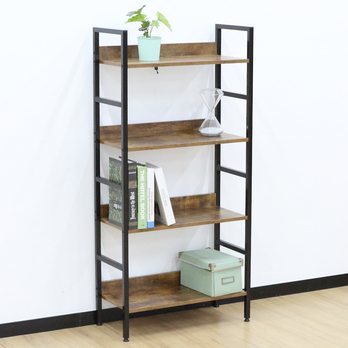 Regál ELVIN 2 staré drevo/čierna 1