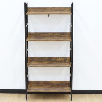 Regál ELVIN 2 staré drevo/čierna 2