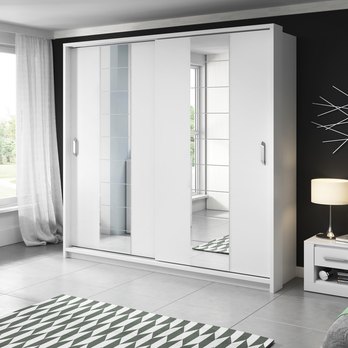 Šatníková skriňa ELVIRA biela 1