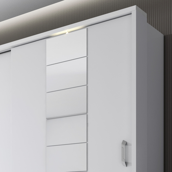 Šatníková skriňa ELVIRA biela 3