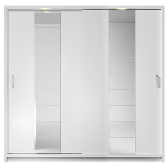 Šatníková skriňa ELVIRA biela 4