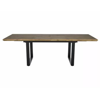 Jedálenský stôl EMBIRTU dub artisan/čierna 2