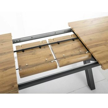 Jedálenský stôl EMBIRTU dub artisan/čierna 4