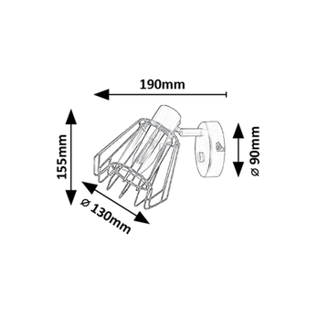 Bodové svietidlo EMERENCIA 3 čierna 6