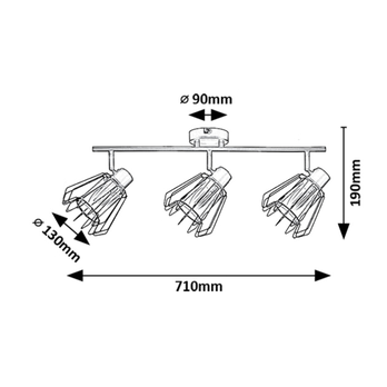 Bodové svietidlo EMERENCIA 5 čierna 7