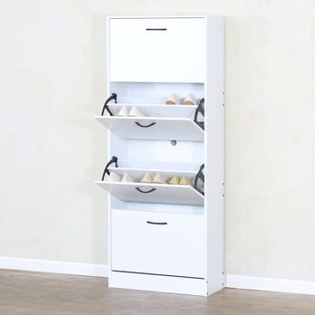 Skrinka na topánky EMIKO 4 biela 3