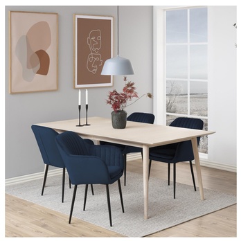 Jedálenská stolička EMILIA tmavomodrá 1