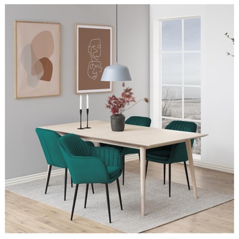 Jedálenská stolička EMILIA tmavozelená 1