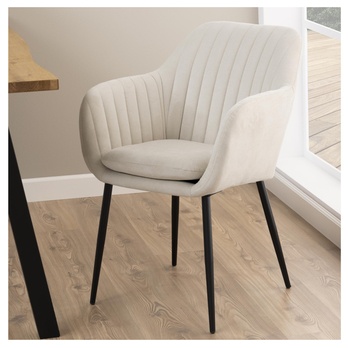 Jedálenská stolička EMILIA krémová 1