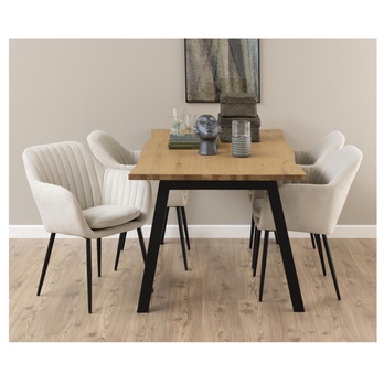 Jedálenská stolička EMILIA krémová 2